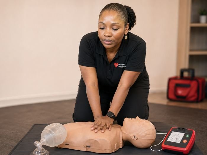 BLS for Healthcare Providers class CPR practice